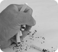 Crush out that bad habit.